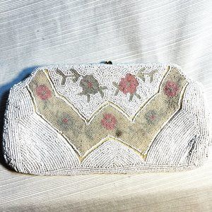 Antique Beaded Clutch Purse